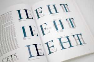Detailaufnahme »Anatomie der Buchstaben«