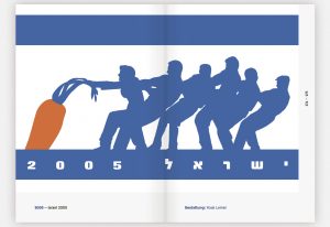 Beispielseite aus 70 Jahre Israel in 70 Plakaten