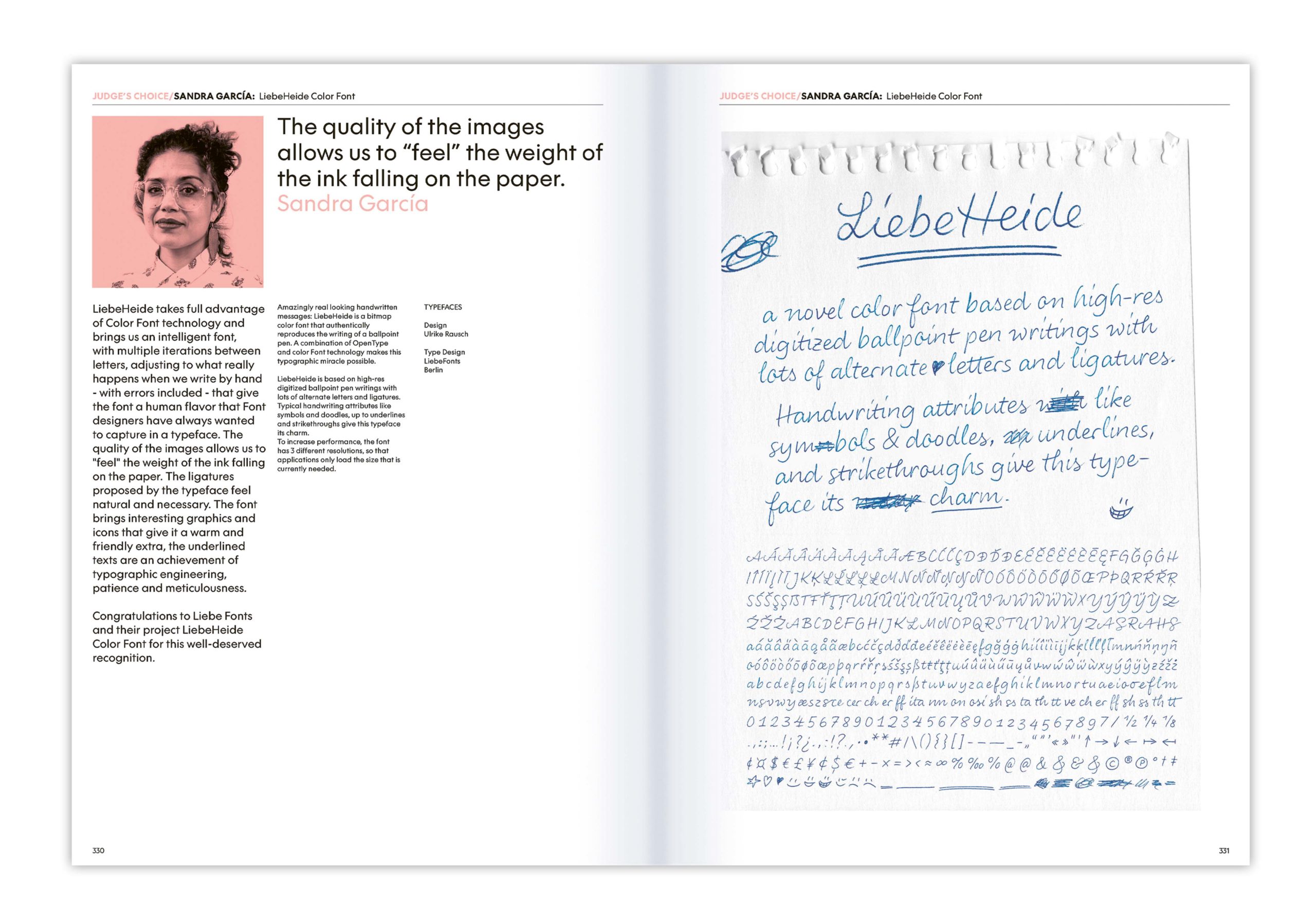 Doppelseite aus dem Buch »The World's Best Typography«