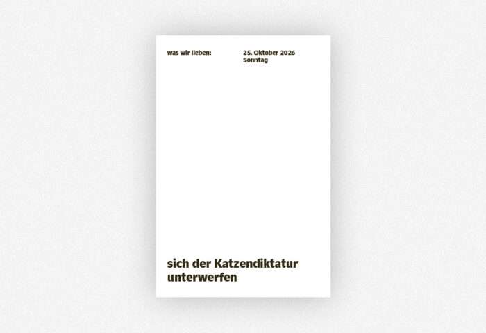 Beispiel-Blatt aus »was wir lieben 2026«