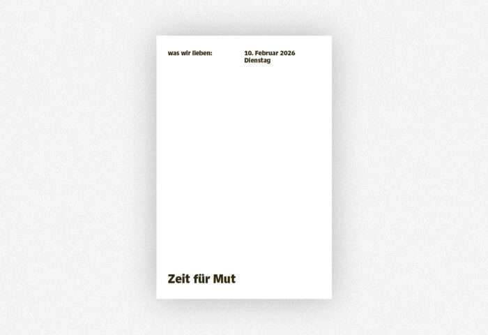 Beispiel-Kalenderblatta aus »was wir lieben 2026«