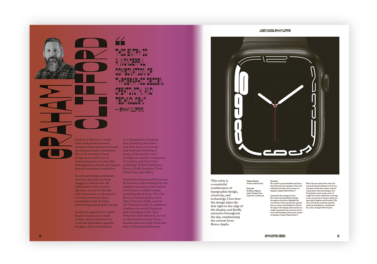 Doppelseite aus »The World's Best Typography | TDC 43«