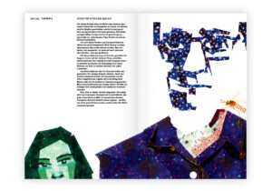 Doppelseite aus »Kunst kleben«