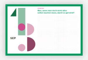 Muster Kalenderblatt aus »365 neue Seiten von dir«