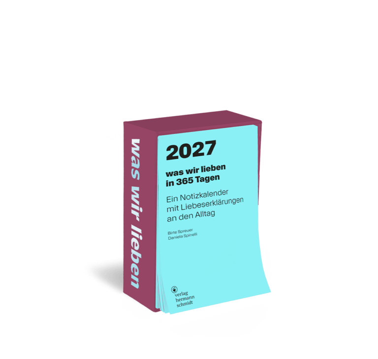 Produktbild »was wir lieben« 2027 (hellblau, weiß, auberginefarbend)